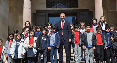 Biga Kaymakamı Dolu’ya öğrenci ziyareti
