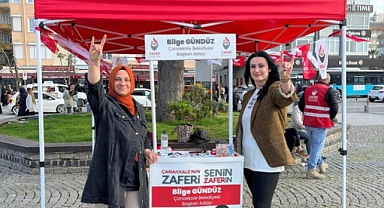 Bilge Gündüz, Çanakkale esnafını ziyaret etti