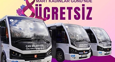 Çan Belediyesi, 8 Mart Dünya Kadınlar Günü'nde özel toplu taşıma hizmetini ücretsiz sunacak