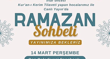 Çan Belediyesi'nden Ramazan ayına özel canlı yayın: iftar öncesi Kur'an tilaveti ve sohbet