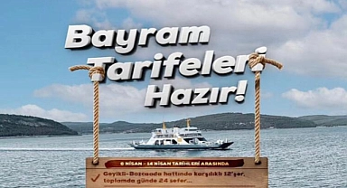 Çanakkale boğazı'nda yeni tarife ve bayram seferleri