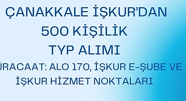 Çanakkale'de 500 Kişilik toplum yararına program başvuruları başlıyor