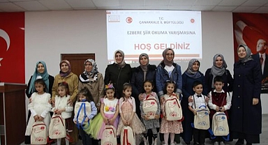 Çanakkale'de ''Ezbere Şiir Okuma Yarışması''