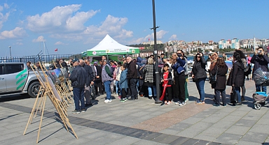 "Çanakkale Orman Bölge Müdürlüğü, 18 Mart anısına fidan dağıtımı ve resim sergisi düzenledi"