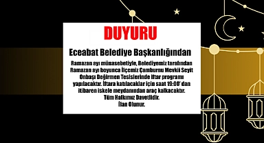 Eceabat’ta Ramazan boyunca iftar programı düzenlenecek