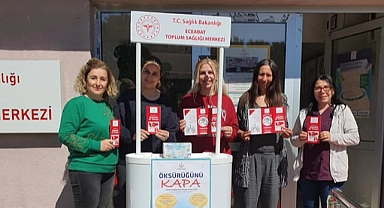 Eceabat Toplum Sağlığı Merkezi, Tüberküloz Günü için sahadaydı