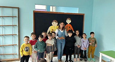Gelibolu'da çocuklar sağlıklı atıştırmalık yaptı