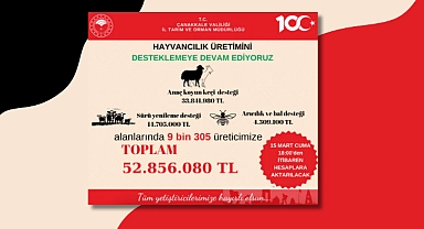 Hayvancılık üretiminde devlet desteği