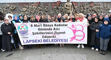 Lâpseki Belediyesi'nden şehitlik ziyareti