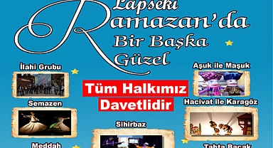 Lâpseki belediyesi, ramazan ayı etkinlikleriyle gönülleri buluşturuyor