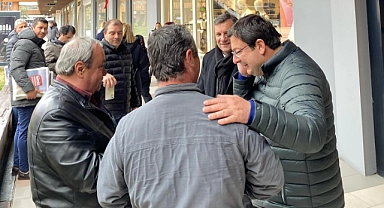 Muharrem Erkek, 17 Burda AVM esnaflarını ziyaret etti
