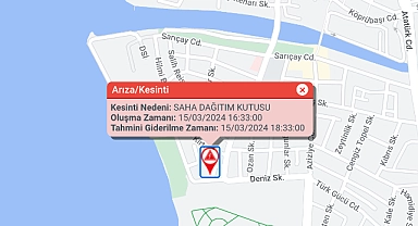 Sarıçay civarında elektrik kesintisi