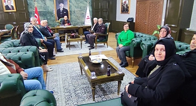 Şehit ve Gazi Aileleri Çan Şubesi Yönetimi Kaymakam Nebioğlu'nu ziyaret etti