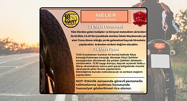 ‘Şehitlere Saygı Sürüşü’ bugün gerçekleştirilecek