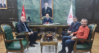 THK Temsilcilerinden Kaymakam Dr. Emre Nebioğlu'na ziyaret