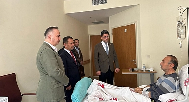 Vali Aktaş’tan Prof. Dr. Muammer Karaayvaz’a geçmiş olsun ziyareti