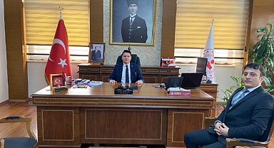 Yenice Orman İşletme Müdürü Sinan Yılmaz, Kaymakam Musa Göktaş'ı ziyaret ederek göreve başladı