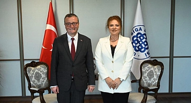 Alper Şen, Firuzan Kardaş'ı makamında ağırladı