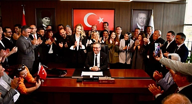 Biga belediyesi’nden devir teslim töreni gerçekleştirildi