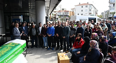 "Çanakkale belediyesi'nden vefat eden mesai arkadaşlarına Mustafa Topçu'ya son veda"