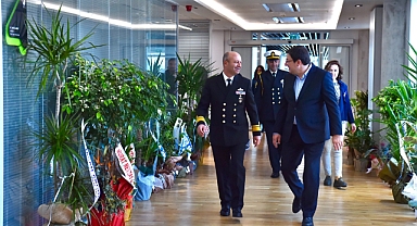 Çanakkale Boğaz ve Garnizon Komutanı Biçen’e Başkan Erkek'ten teşekkür