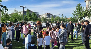 Çocuklar doyasıya eğlendi