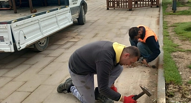 Eceabat’ta temizlik ve bakım devam ediyor