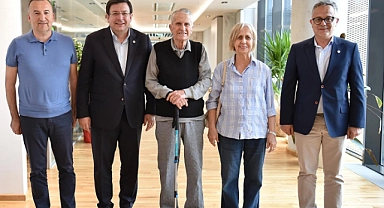 Erhan Tez, Başkan Erkek’i ziyaret etti