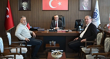 Eski Belediye Başkanı İsmail Işık, Alper Şen'i ziyaret etti