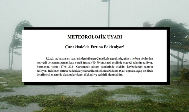 Fırtına geliyor!