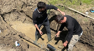 Gökçeada’da su arızası giderildi