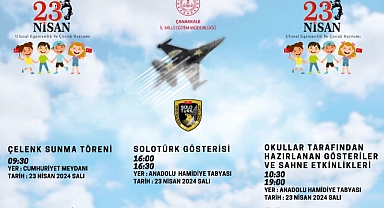 İl Milli Eğitim’den 23 Nisan etkinlikleri