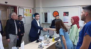 Kaymakam Alper Taş, İlçe Devlet Hastanesini ziyaret etti