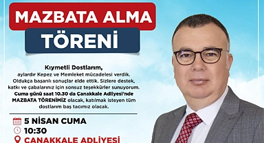 Kepez’de mazbata töreni gerçekleşecek