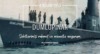Muharrem Erkek ‘ten Dumlupınar denizaltısı şehitleri için anma
