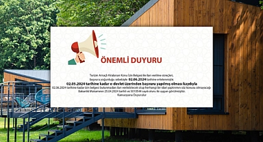 Turizm amaçlı kiralanan konutlarda izin belgesi başvuruları uzatıldı