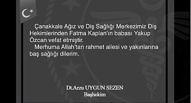 Yakup Özcan hayata veda etti