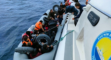 Ayvacık’ta düzensiz göçmen operasyonunda 25 düzensiz göçmen yakalandı