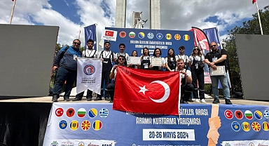 ‘’Balkan Ülkeleri Üniversiteler Arası Arama Kurtarma Yarışması'’nda ÇOMÜ birinci!