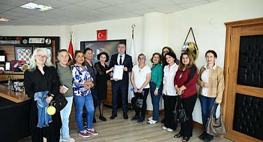 Başkan Arslan'a kadınlardan ziyaret