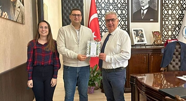 Başkan Atılgan adına fidan bağışı