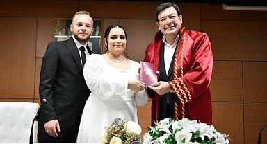 Başkan Erkek'in ilk nikahı, çalışma arkadaşımızın nikahı oldu