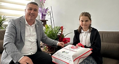Başkan Mesut Bayram'dan Gamze Göçmez'e tebrik