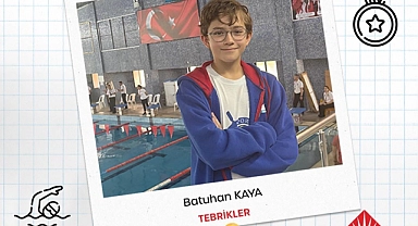 Batuhan Kaya'dan yüzmede büyük başarı
