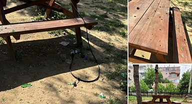 Bayramiç Belediyesi parka yapılan zararı sert bir dille kınadı!