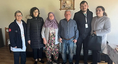 Biga İlçe Sağlık Müdürlüğü personellerinden gazi ve şehit yakınları ziyareti