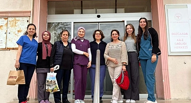 Bozcaada’da hemşirelere ziyaret