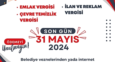 Çan Belediyesi, vergi ödeme süresini hatırlattı