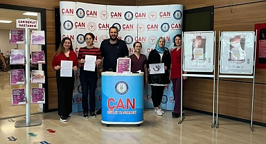 Çan Devlet Hastanesi’nde kan bağışı bilgilendirmesi