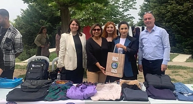 Çanakkale Belediyesi ‘Sıfır Atık Ekibi’ takas şenliğinde